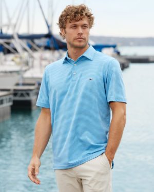 Vineyard Vines Men's Destin Stripe Sankaty Polo