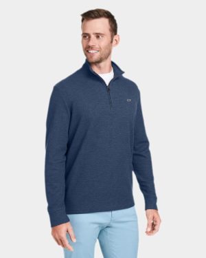 Vineyard Vines Men's Vineyard Vines Navy Chicago Cubs Saltwater Quarter-Zip  Jacket